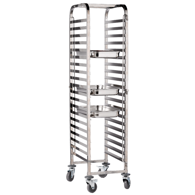St/St. Gastronorm 1/1 Trolley 20 Shelves