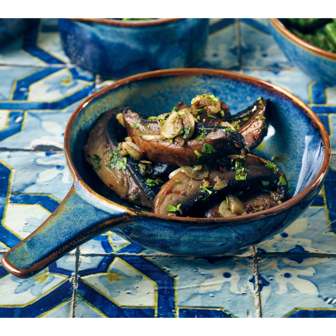 Terra Porcelain Aqua Blue Presentation Pan 15.5cm