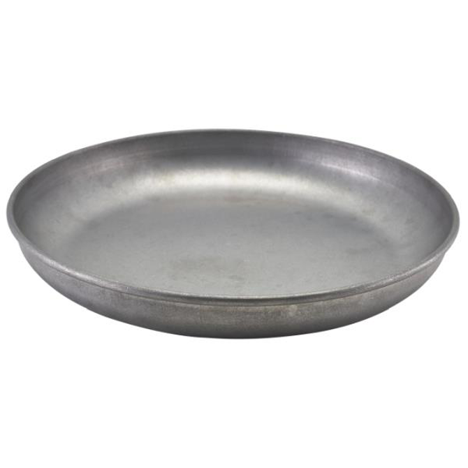 Genware Vintage Steel Coupe Plate 10.2inch / 26cm