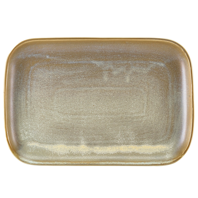 Terra Porcelain Rectangular Plates Matt Grey 13.6" / 34.5cm