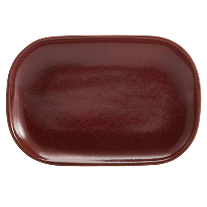 Terra Stoneware Rustic Red Rectangular Plates 9.4" / 24cm