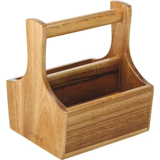 Rockport Small Acacia Condiment Crate 5.75 x 5.25inch / 14.5 x 13cm