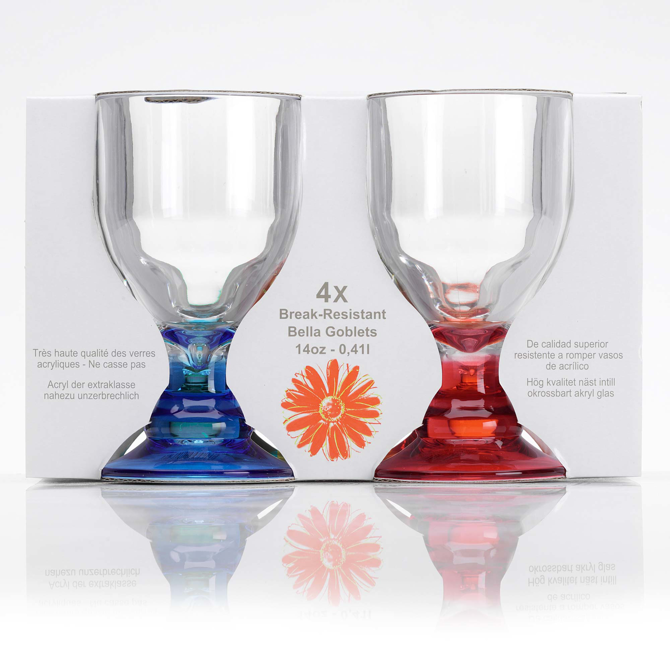 Flamefield Bella Acrylic Party Goblets 14oz / 410ml