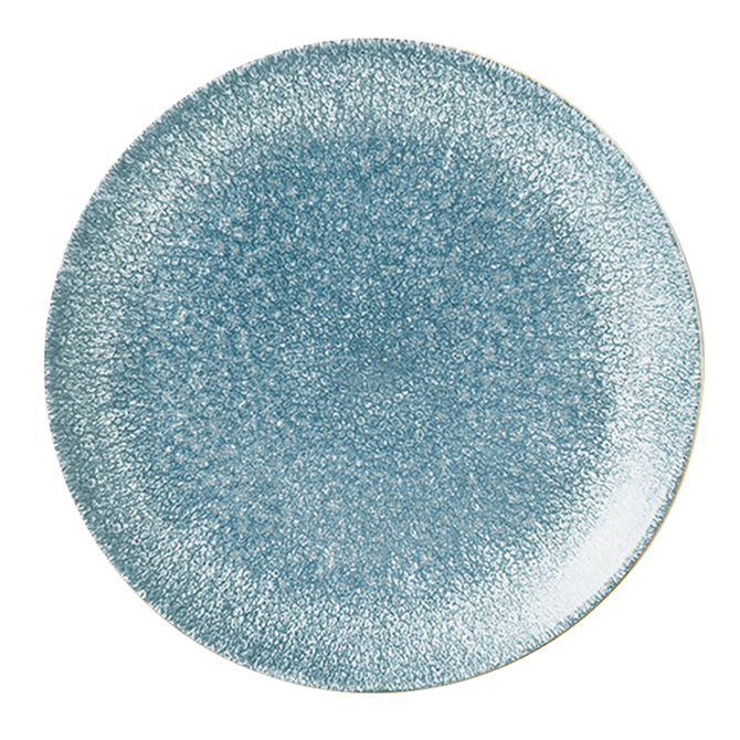Studio Prints Raku Coupe Plate Topaz Blue 6.5inch / 16.5cm