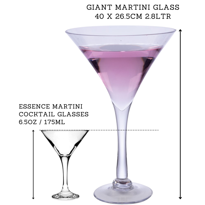 Giant Martini Glass 40 x 26.5cm 2.8ltr