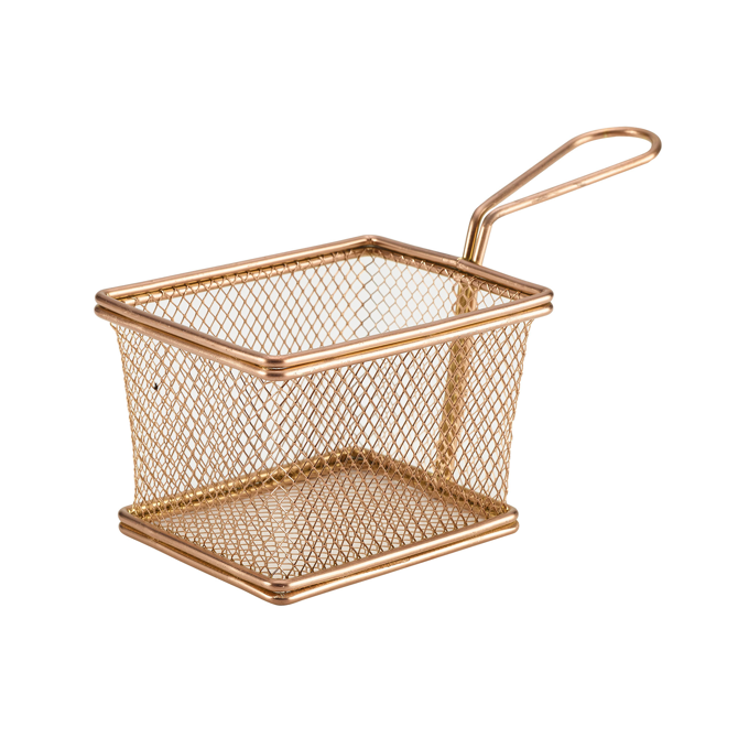GenWare Mini Presentation Fry Basket Copper 12.5 x 10 x 8.5cm