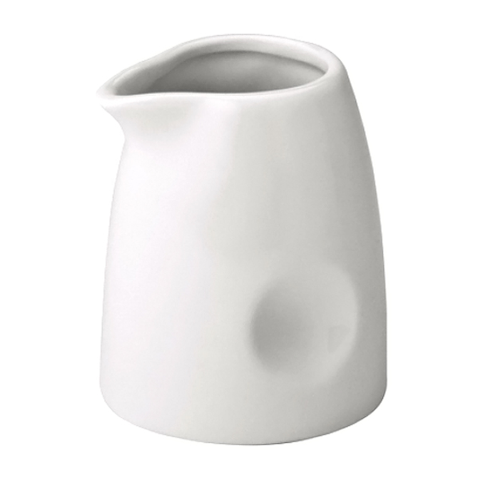 Utopia Anton White Pinched Milk Jug 2oz / 60ml