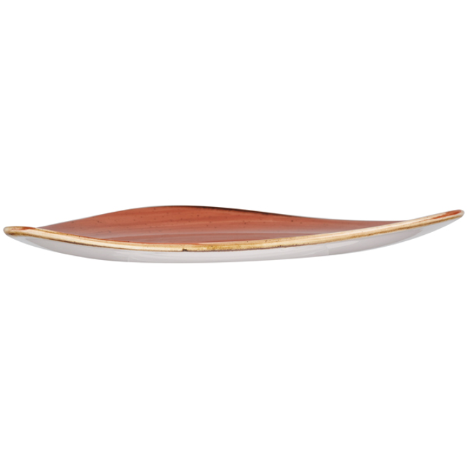 Churchill Stonecast Spiced Orange Triangular Plate 10.5" / 26.5cm