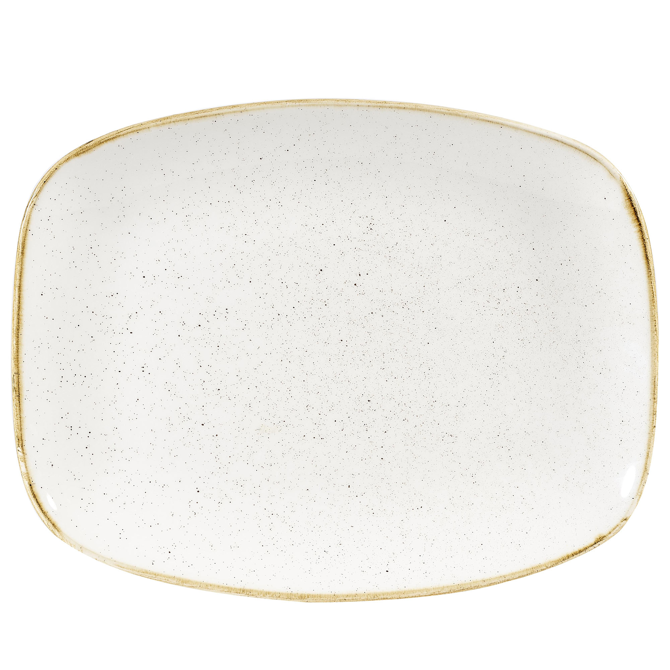 Churchill Stonecast Chefs Oblong Plate Barley White 10.2inch / 26.1cm
