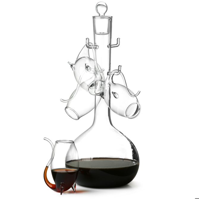 Port Sipper Set with Four Sippers