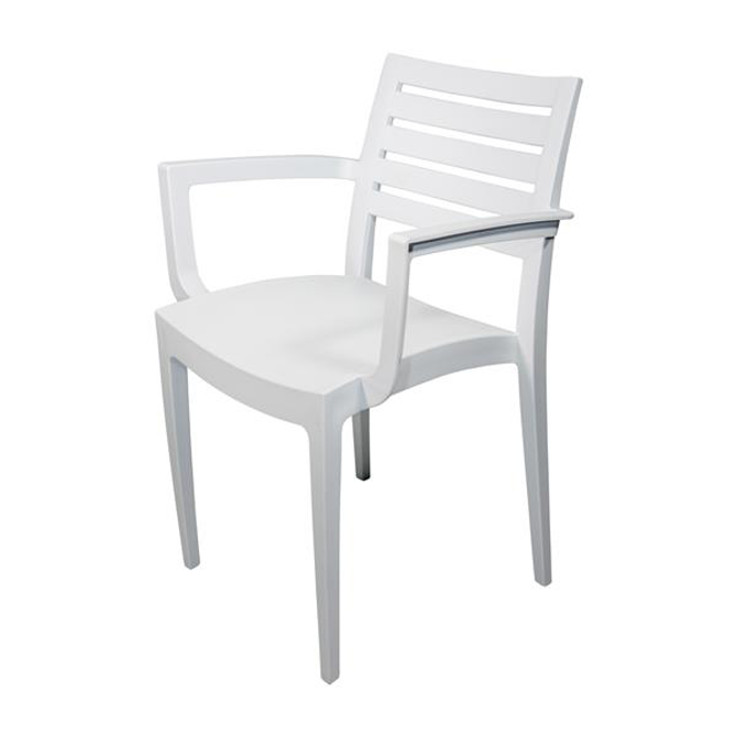 Fresco White Armchair