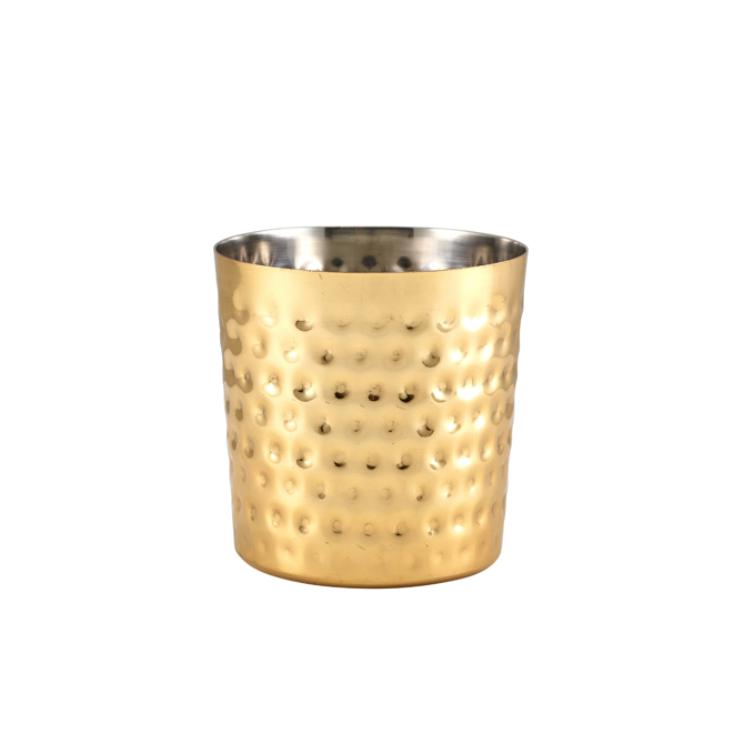 GenWare Gold Plated Hammered Serving Cup 8.5 x 8.5cm