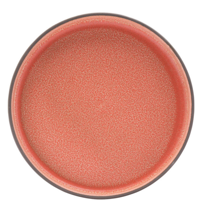 Coral Walled Plate 7inch / 18.5cm