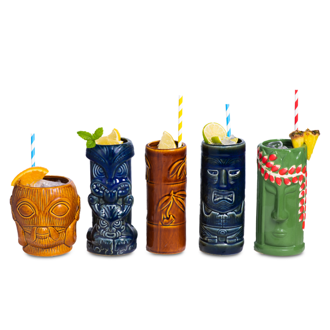 Ceramic Tropical Tiki Party Pack