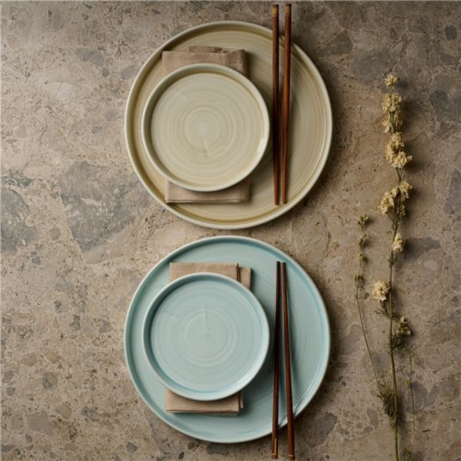 Churchill Stonecast Canvas Natural Walled Plate 6.3inch / 16cm