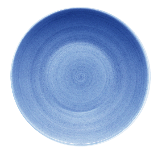 Modern Rustic Deep Coupe Plate Blue 24cm