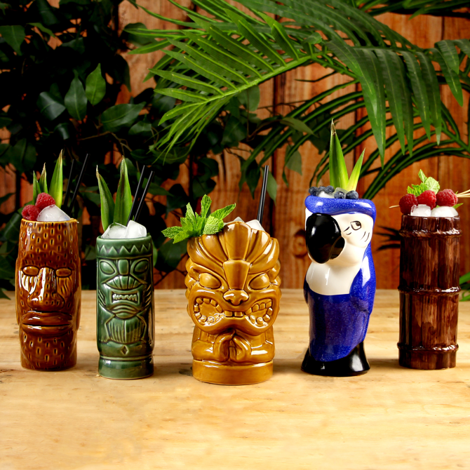 Ceramic Luau Tiki Party Pack