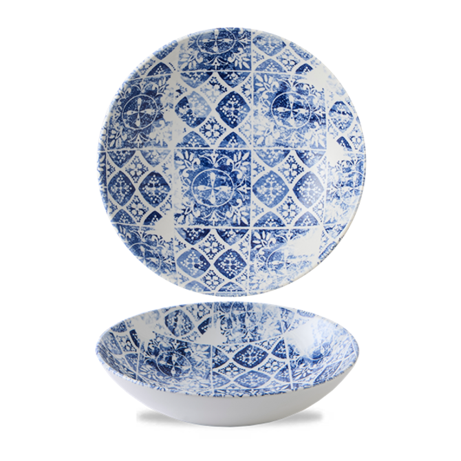 The Maker`s Collection Porto Blue Coupe Bowl 7.25inch / 18.2cm