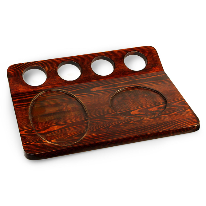 Fajita Serving Board with Sizzle Platter Set