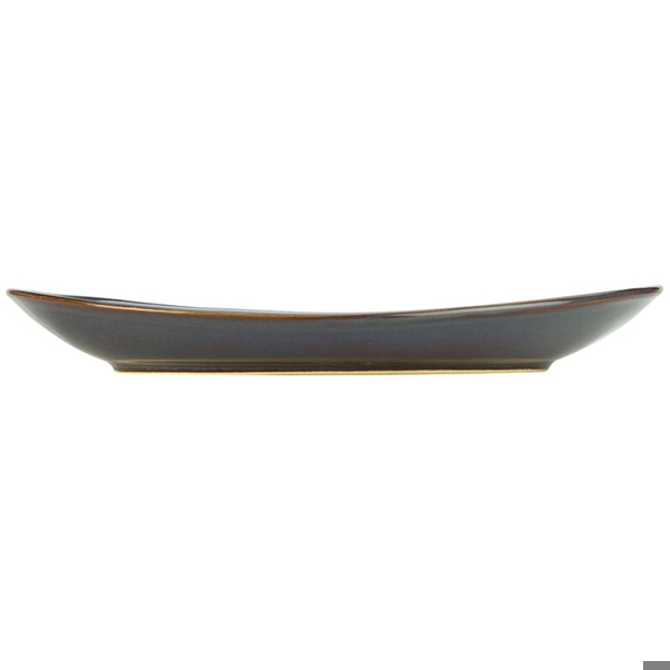 Rustic Oval Plate Blue 29.5 x 26cm