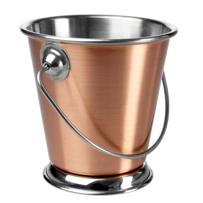 Copper Food Presentation Bucket 9cm