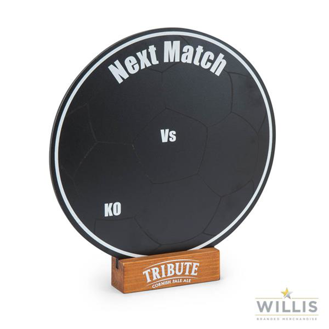 Wooden Table Talker Round Black