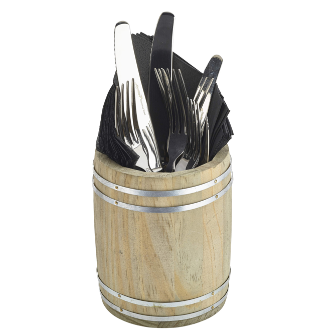 Genware Miniature Wooden Barrel 11.5 x 13.5cm