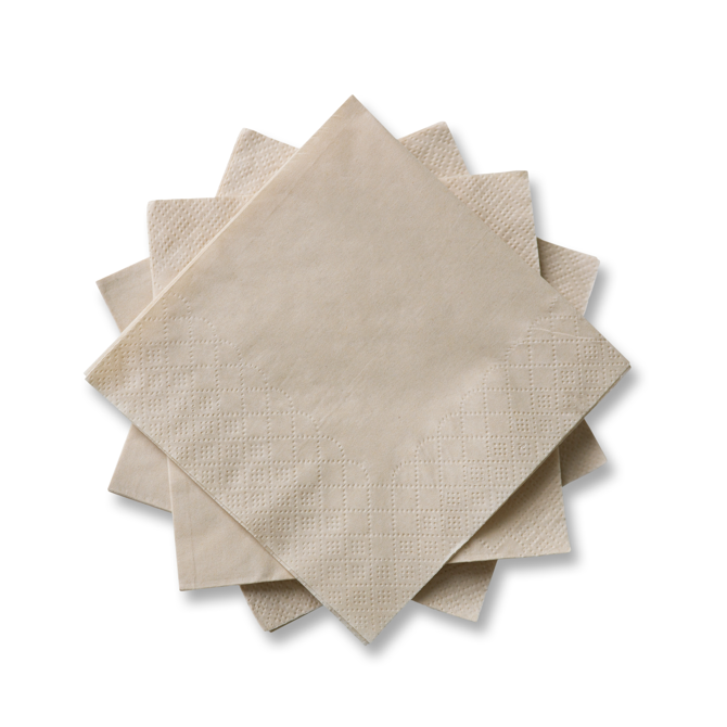 Bamboo Pulp Cocktail Napkins 25cm x 25cm