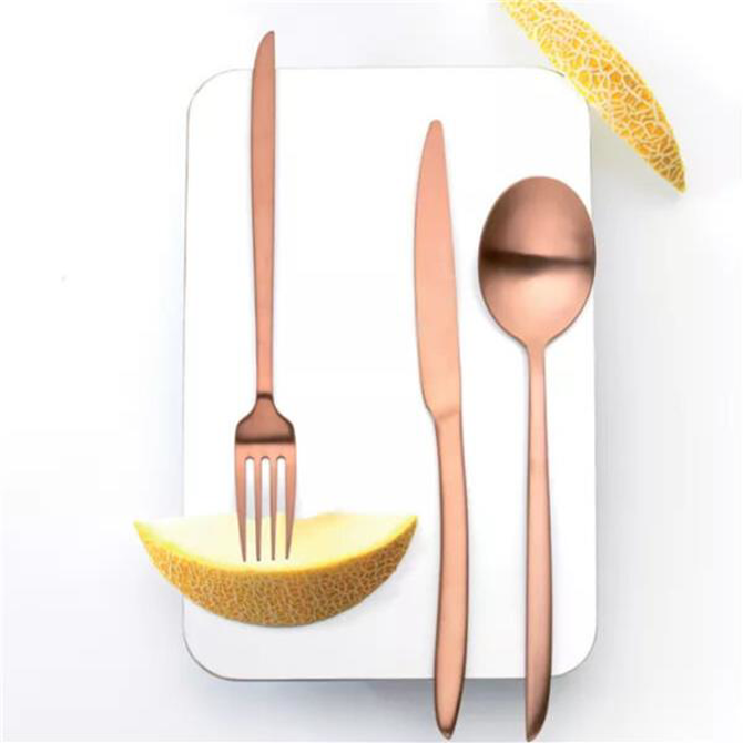 Orca Matt Copper Dessert Spoon