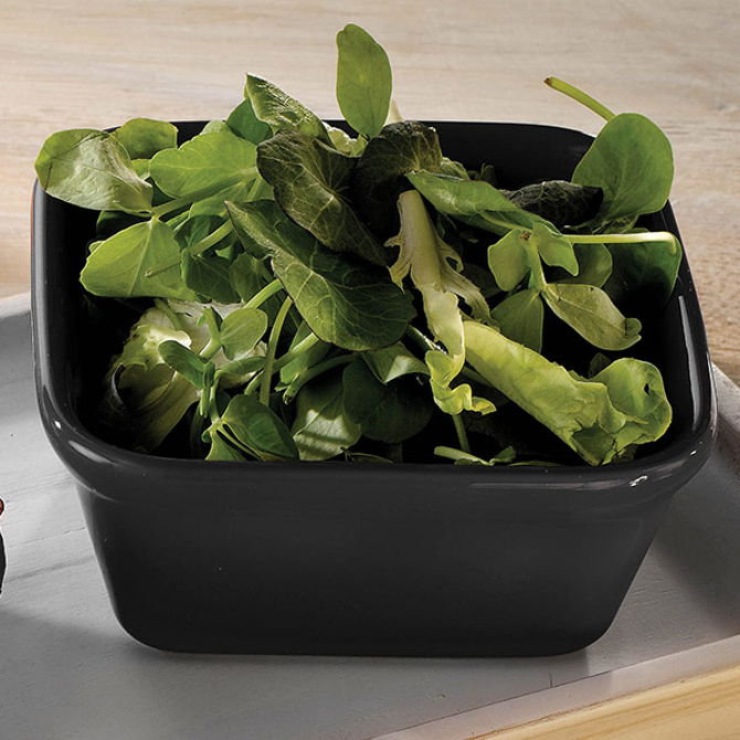 Churchill Cookware Square Pie Dish Black 4.75inch / 12cm