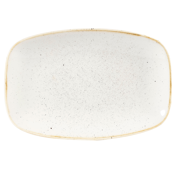 Churchill Stonecast Chefs Oblong Plate Barley White 9.31inch / 23.7cm