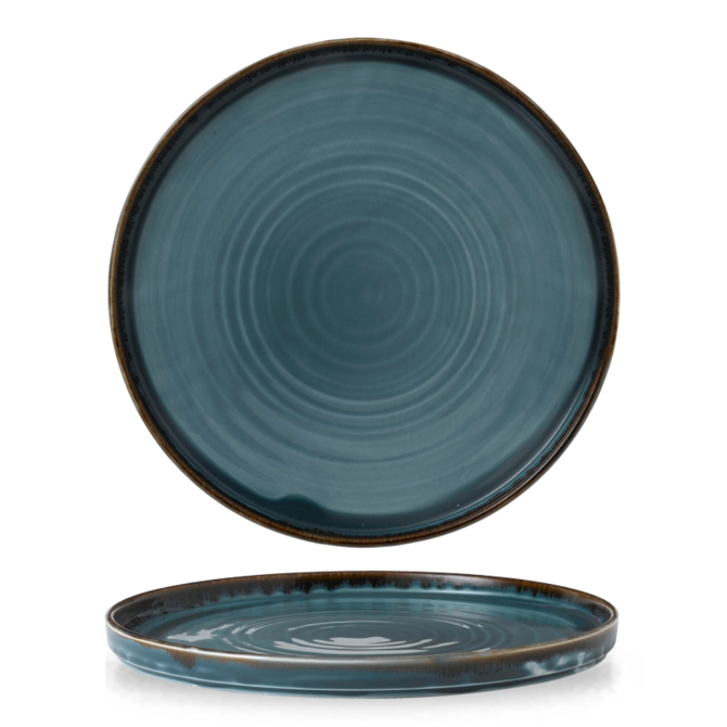 Harvest Blue Walled Plate 21cm