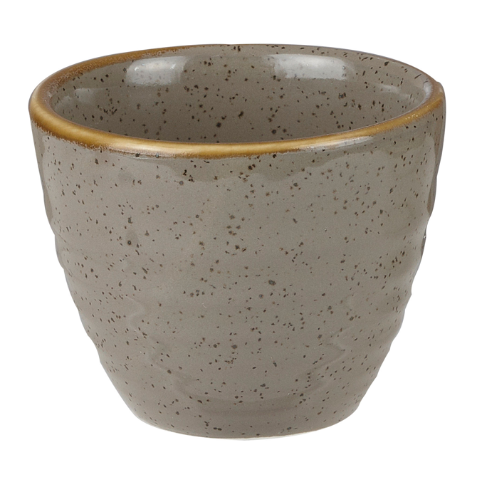Churchill Stonecast Peppercorn Grey Ripple Dip Pot 2oz / 57ml