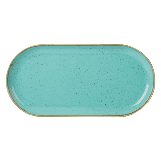 Seasons Sea Spray Narrow Oval Plate 32 x 20cm