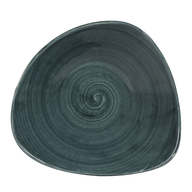 Churchill Stonecast Patina Rustic Teal Triangle Bowl 6inch / 15.3cm