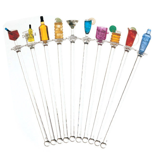 Happy Hour Acrylic Swizzle Sticks