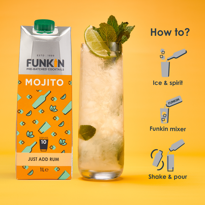 Funkin Mojito Cocktail Mixer 1ltr