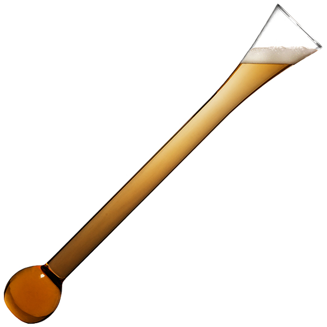 Glass Yard of Ale with Stand 2.5 Litres