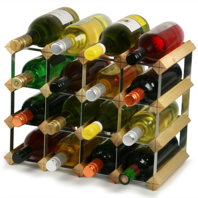 Traditional Wooden Wine Racks - Light Oak