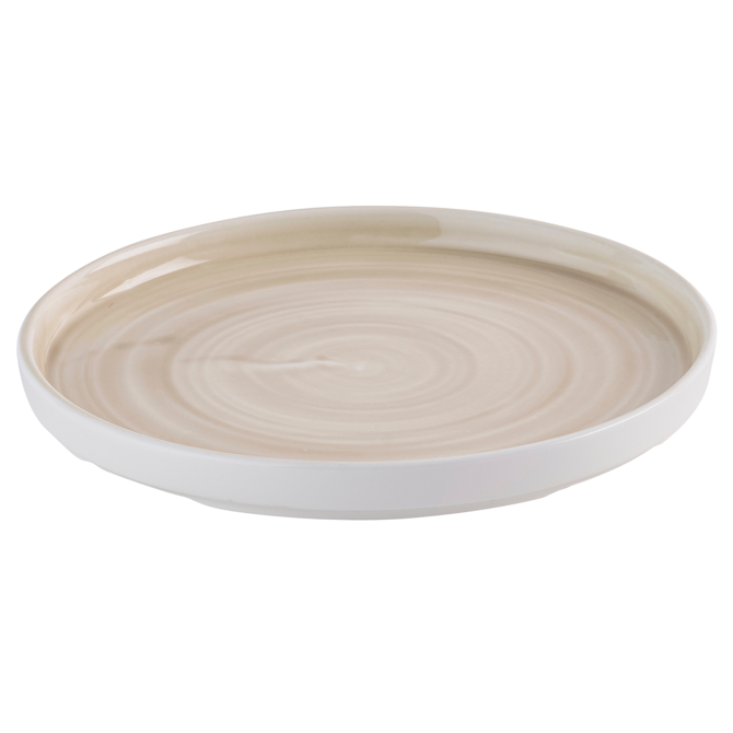 Churchill Stonecast Canvas Natural Walled Plate 8.25inch / 21cm