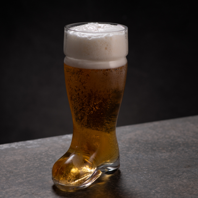 Glass Beer Boot 2 Pint / 1.3ltr