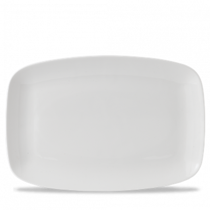 White Oblong Chefs Plate 13.50 x  9.25inch