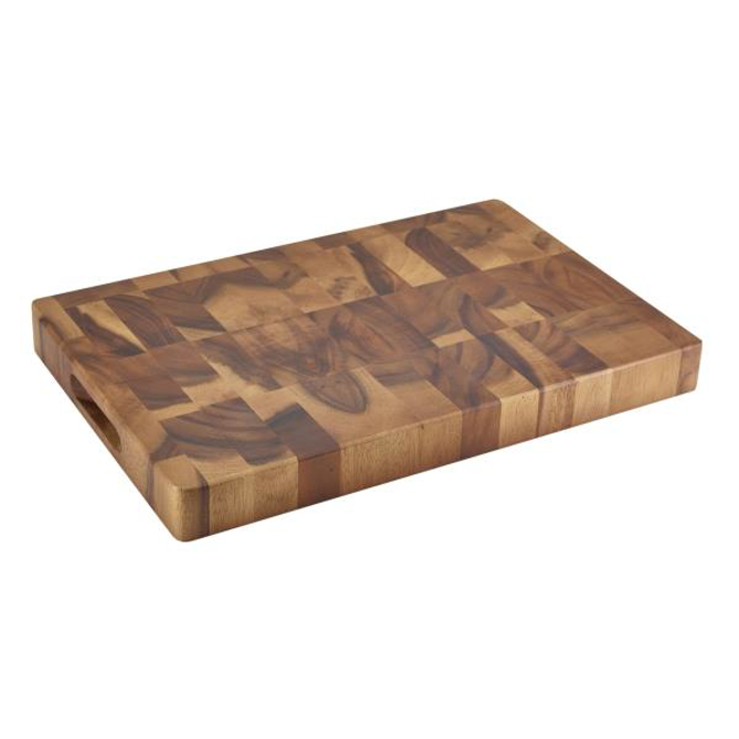 Acacia Wood End Grain Chopping Board 18 x 12inch