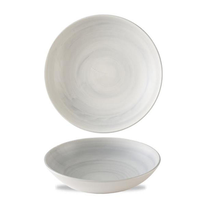 Stonecast Canvas Grey Coupe Bowl 7.25inch / 18.5cm 