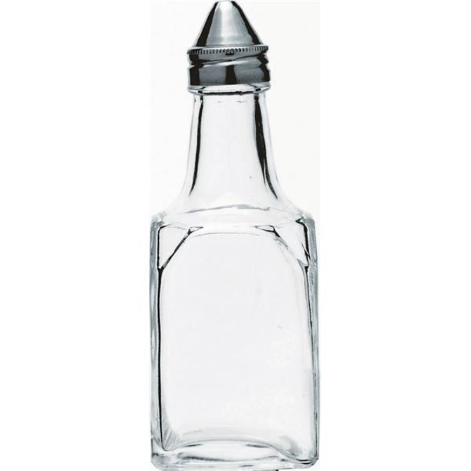 Square Vinegar Bottle with Stainless Steel Top