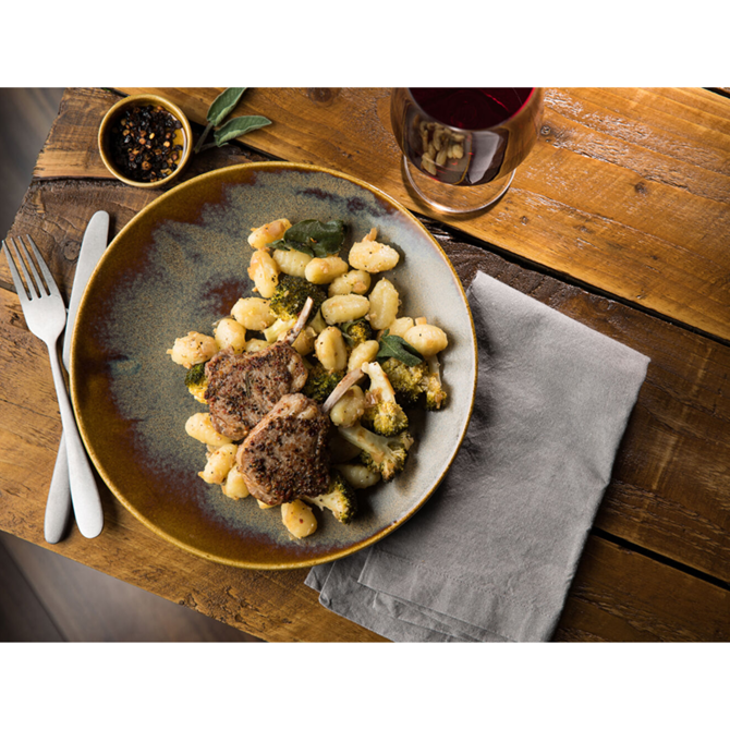 Murra Toffee Walled Plate 8.25inch / 21cm