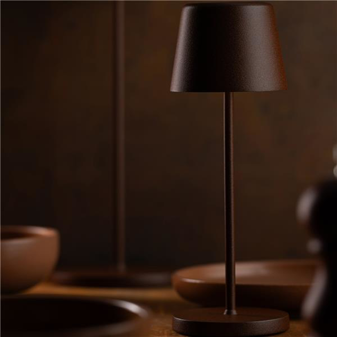 Bermuda Micro LED Cordless Lamp 21cm - Corten