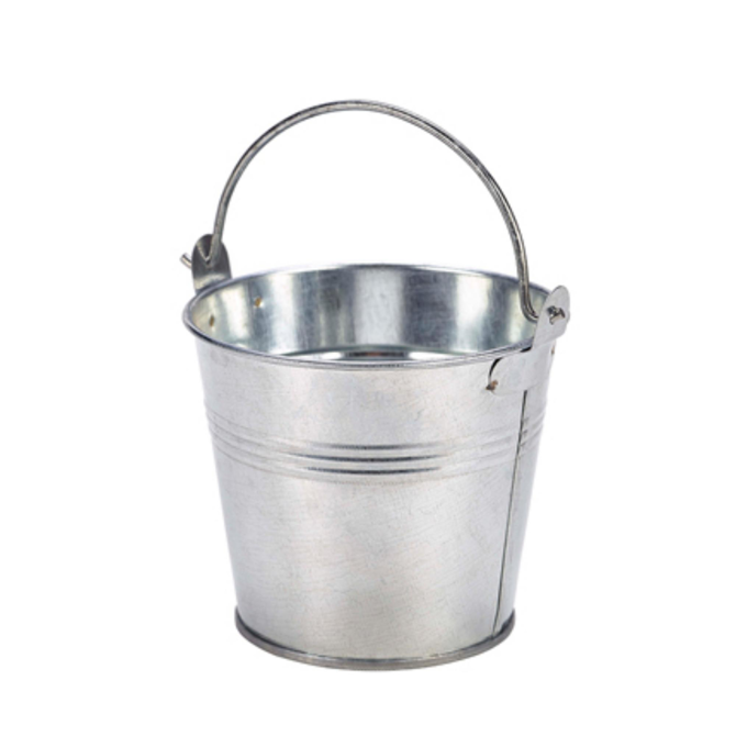 Genware Galvanised Steel Serving Bucket 3.9inch / 10cm