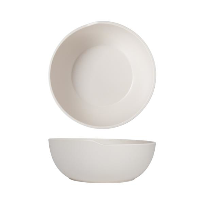 White Copenhagen Round Melamine Bowl 20 x 7.5cm