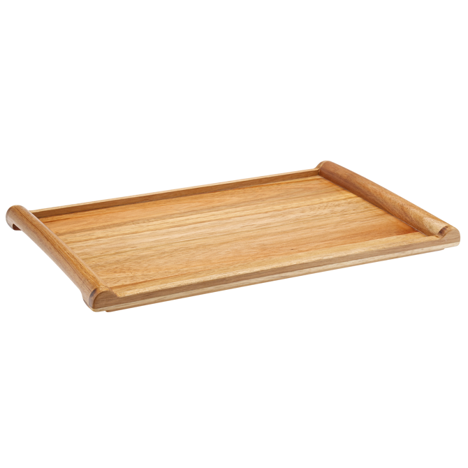 Acacia Rolled Edged Tray 34 x 22cm